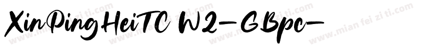 XinPingHeiTC W2-GBpc字体转换